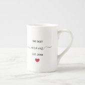La meilleure maman 'est année' d'os chine mug (Droite)