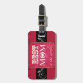 La "meilleure maman étiquette de bagage à monde" (Devant Vertical)