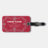 La "meilleure maman étiquette de bagage à monde" (Dos horizontal)