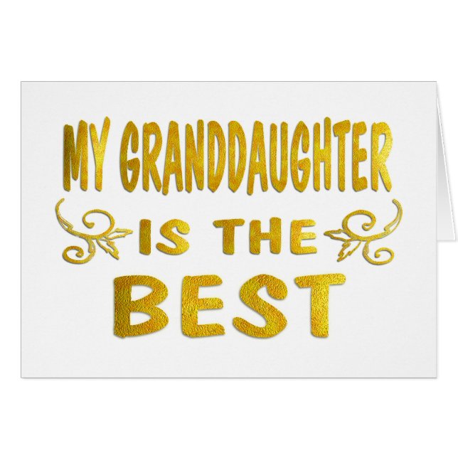 La meilleure petite-fille (Devant horizontal)