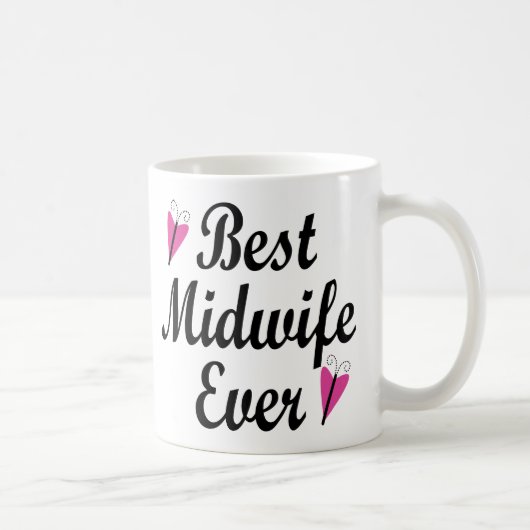 La meilleure tasse de cadeau de sage-femme jamais (Droite)