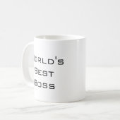 La meilleure tasse de cadeau du patron du monde (Devant gauche)