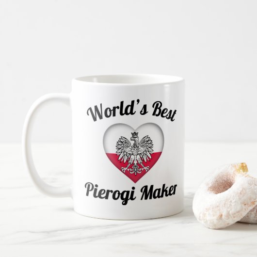La meilleure tasse de café de fabricant de Pierogi (Avec donut)