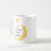 La meilleure tasse de café de trophée de la maman (Devant gauche)