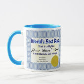 La meilleure tasse de certificat du patron du (Gauche)