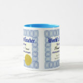 La meilleure tasse de certificat du professeur du (Centre)