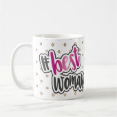 La meilleure tasse de femme avec l'effet rose de (Gauche)