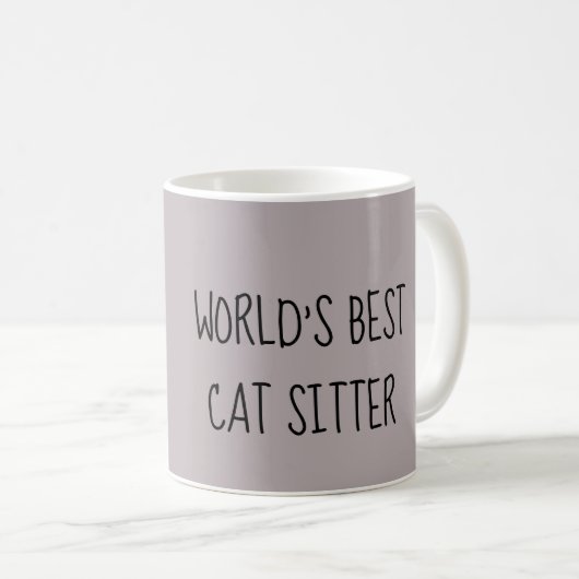 La meilleure tasse de garde d'enfants de chat des (Devant droit)