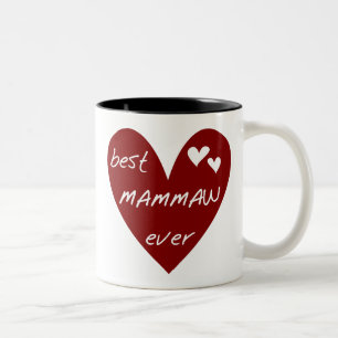La meilleure tasse de Mammaw de coeur rouge jamais