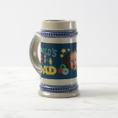La meilleure tasse de photo de papa de fête des (Devant gauche)