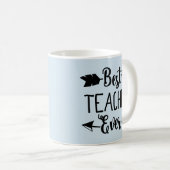 La meilleure tasse de professeur de flèche de (Devant droit)