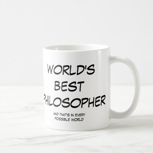 La meilleure tasse (gauche) du philosophe du monde (Droite)