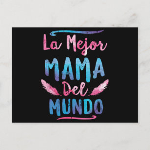 La Mejor Mama Del Mundo Mam Moederdag Briefkaart