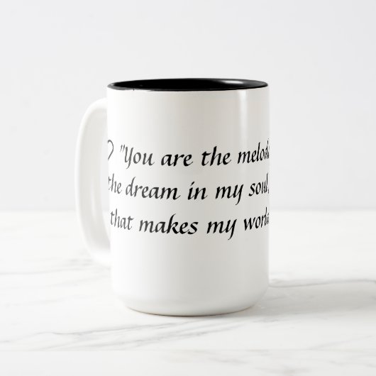 La mélodie de Mug My Heart (Devant gauche)