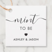 La menthe à être étiquette de cadeau, épousant (Devant)