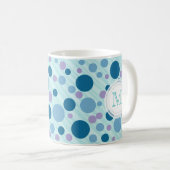La mer bouillonne tasse de monogramme (Devant droit)
