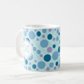 La mer bouillonne tasse de monogramme (Devant gauche)