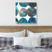 La Mer - Circles Canvas Afdruk (Insitu (Slaapkamer))