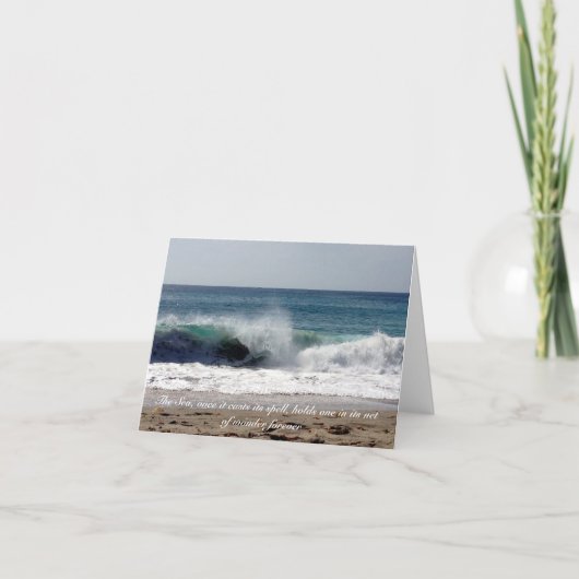La Mer des Merveilles Carte pour notes (Devant)