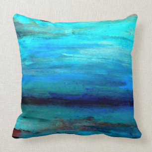 La mer d'océan de turquoise de décor de coussin