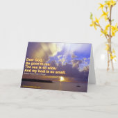 La mer est une carte de voeux si large (Fleur jaune)