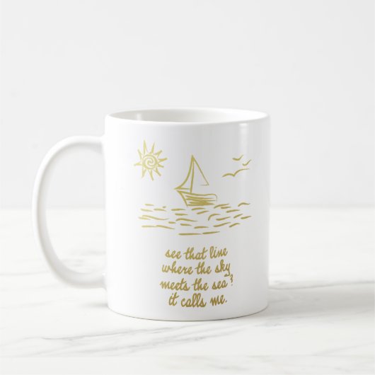 La mer m'appelle tasse Moana inspiré (Gauche)