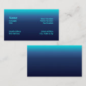 La mer modifie la tonalité le carte de visite (Devant / Derrière)