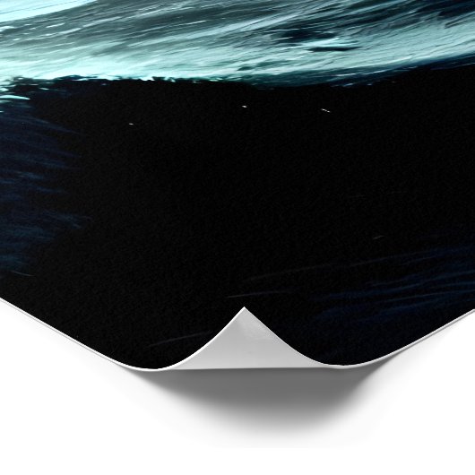 La mer orageuse | AI Art Poster (Coin)