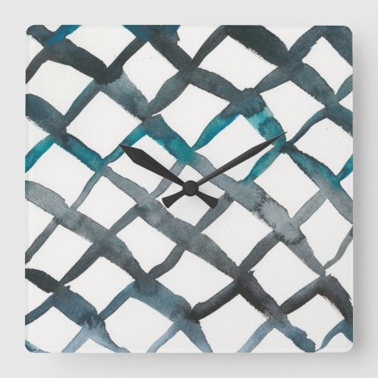 La Mer VI Vierkante Klok (Voorkant)