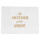 La mère de la mariée sac cadeau blanc or (Dos)