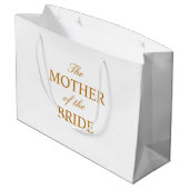 La mère de la mariée sac cadeau blanc or (Dos Angle)