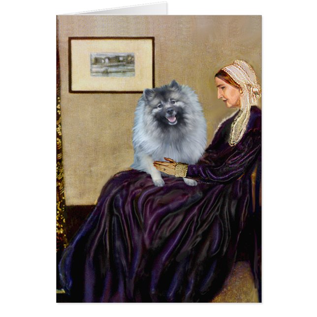 La mère de l'artiste siffleur - Keeshond (F) (Devant)