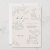 La mère de Peter Rabbit Baby shower Merci (Devant)