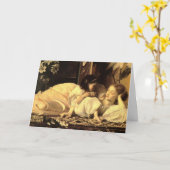 La mère et l'enfant de Lord Leighton - Carte (Fleur jaune)