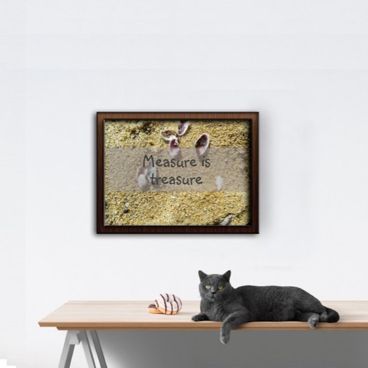La mesure est trésor sagesse dire affiche