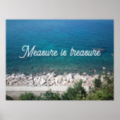 La mesure est une affiche de proverbe au trésor (Devant)