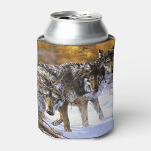 La meute de loups peut des glacières