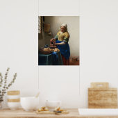 La Milkmaid de Vermeer - Poster (Cuisine)