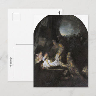 La Mise au Tombeau par Rembrandt Carte Postale