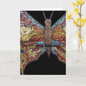 La mission badine la carte de papillon (Fleur jaune)