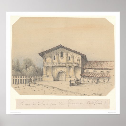 La Mission Delores, San Francisco, CA (1205) Poster (Voorkant)