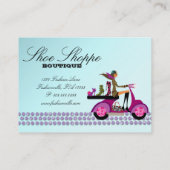 La mode chausse le bleu de scooter de carte de (Dos)