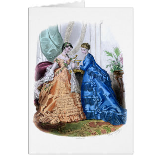 La Mode Illustrator Perzik en Blauwe Jurken