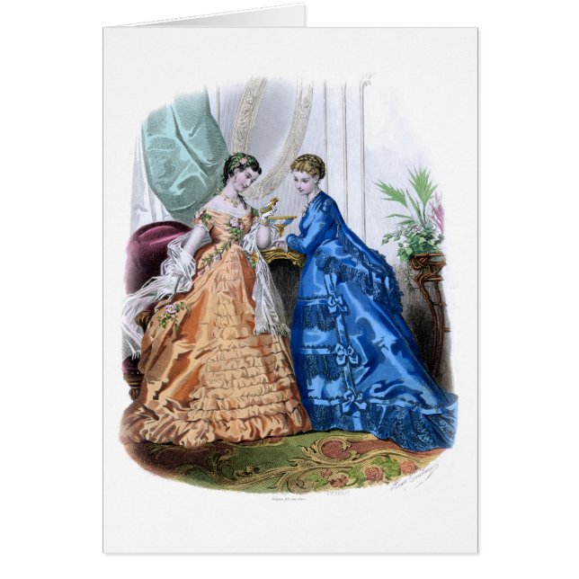 La Mode Illustrator Perzik en Blauwe Jurken (Voorkant)