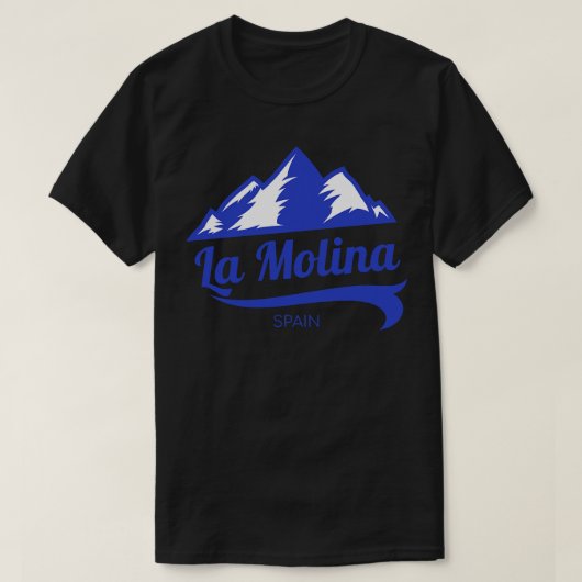 La molina ski Spanje 3 T-shirt (Design voorkant)