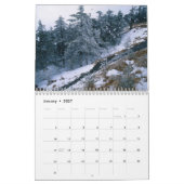 La montagne coule le calendrier d'amant de nature (Jan 2027)