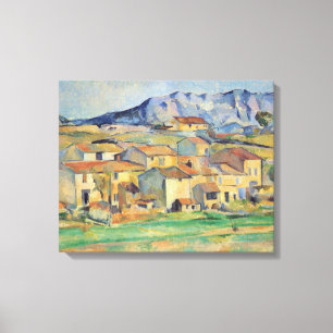 La Montagne Sainte-Victoire - Paul Cezanne - c1886 Canvas Afdruk