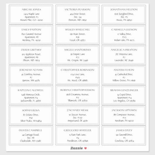 La montagne Sakura | ÉTIQUETTES DE ADRESSE DÉCONTR (Feuille)