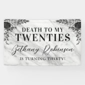 La Mort À Mes Années D'Anniversaire Bannière (Horizontal)