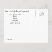 La mort a ses charmes Invitation carte postale (Dos)